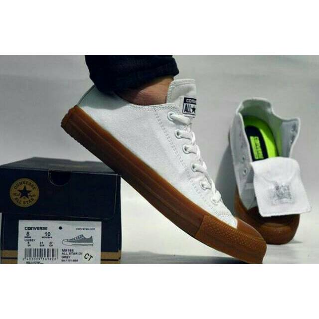 Sepatu Converse Chuck Tailor CT II Gum White Maron Black Navy Grey Sneakers Kado Hadiah Pria Wanita