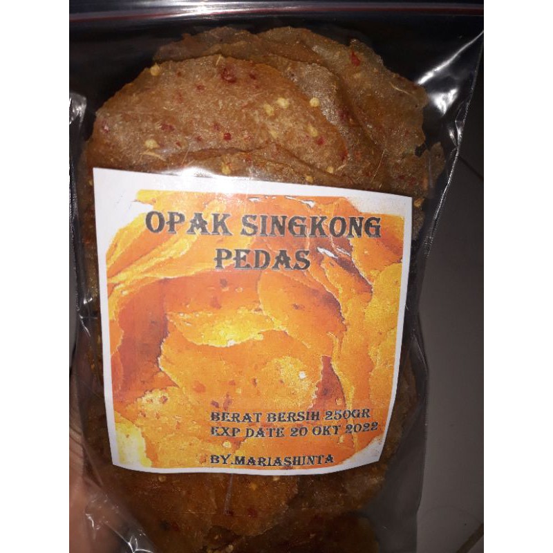 

250g Opak Pedas 250 g Opak Singkong Keripik Kripik Mentah