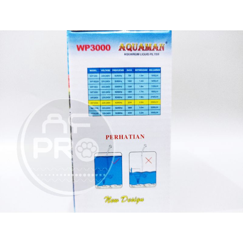 Promo murah pompa aquarium kolam AQUAMAN WP 3000