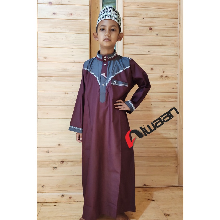 Jubah/Gamis Alwaan Pakaian Muslim Anak Pria