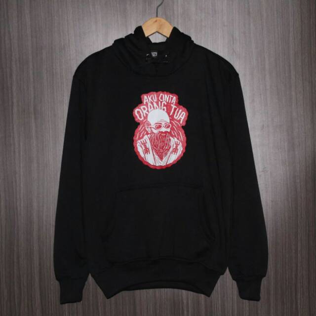 sweater hoodie pria aku cinta orang tua