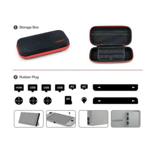 DOBE Protective Kit 7 in 1 Nintendo Switch