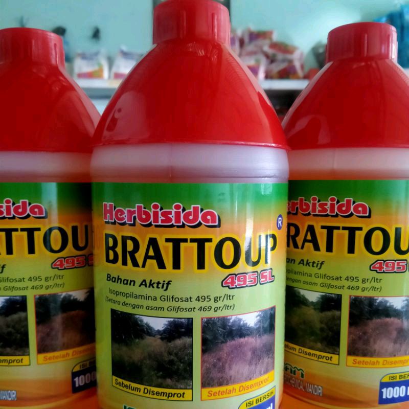 Herbisida Obat Pembasmi Rumput Brattoup 495 SL