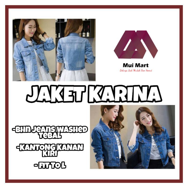 Jaket Jeans Cewek Jaket Jeans Karina Jaket Denim Jaket Wanita Dewasa