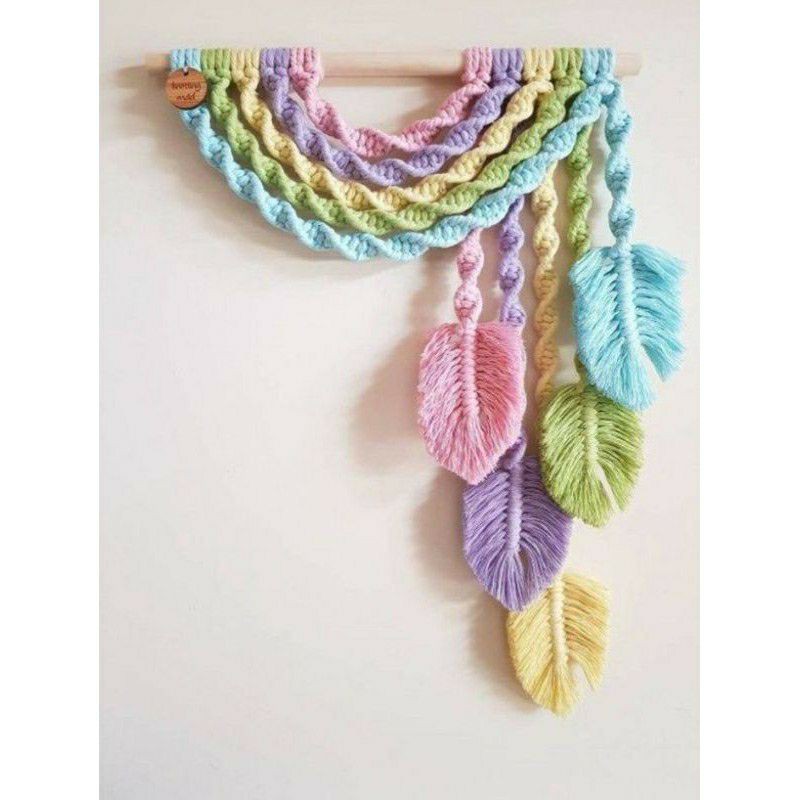 macrame daun pelangi