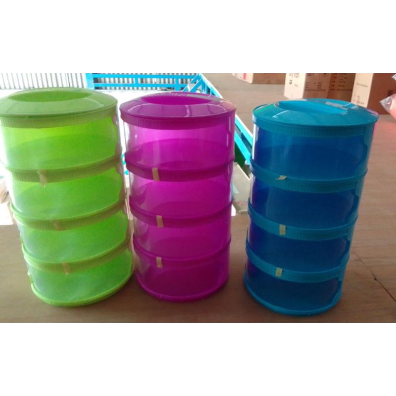 Tudung Saji/ Tempat Penyimpanan Makanan 4 Susun Haha Product Aman foodgrade Tempat makanan
