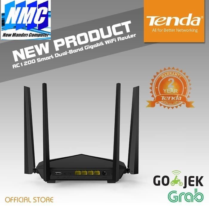 TENDA AC10U - AC1200 MU-MIMO SMART DUAL-BAND GIGABIT MUMIMO TENDA AC10