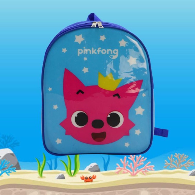 Tas Sekolah Anak Karakter Original Baby Shark Pinkfong/ Back Pack Pink Fong
