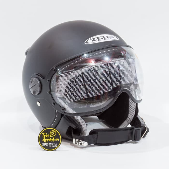 SALE Helm Zeus Retro ZS210K - Matt Black