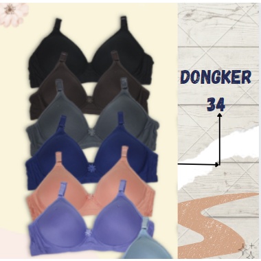 Bra BH Tanpa Kawat Super Soft Sorex 17238-34 Dongker