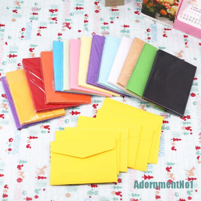 [AdornmentNo1]10pcs Candy colors postcard wedding invitation envelope small paper envelopes