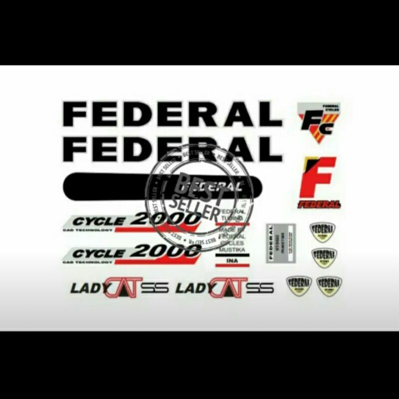 

PROMO BELI 1 SET GRATIS 1 SET stiker set sepeda federal Lady cat