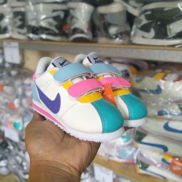 Sepatu Anak Laki Laki dan Perempuan | Sepatu Anak Nike Cortez Terbaru Warna Rainbow | Nike Cortez An
