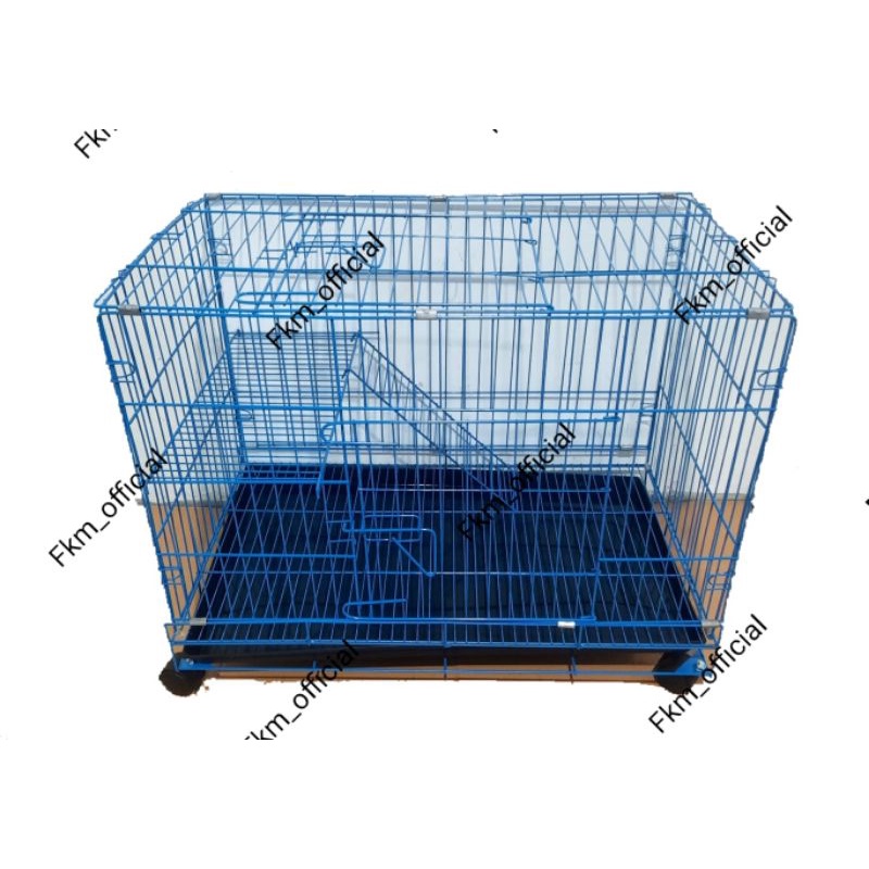 Kandang kucing tingkat XL 75x45x55