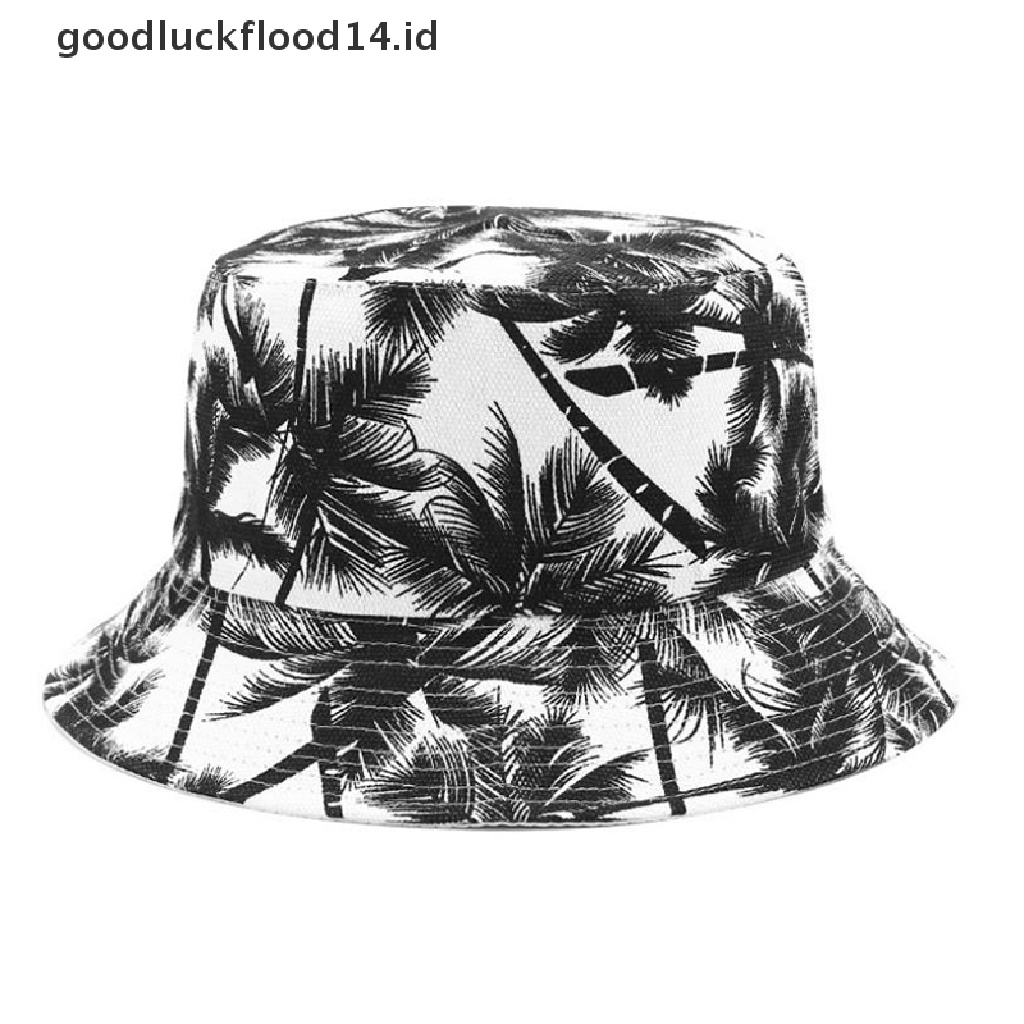 [OOID] Two Side Bucket Hat For Men Women Hip Hop Fisherman Hat Adult Summer Flat Cap ID