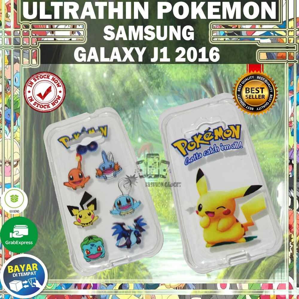 (Warna Acak) Silikon Samsung Galaxy J1 Ace / Ultrathin Samsung Galaxy J1 Ace / Case Pokemon