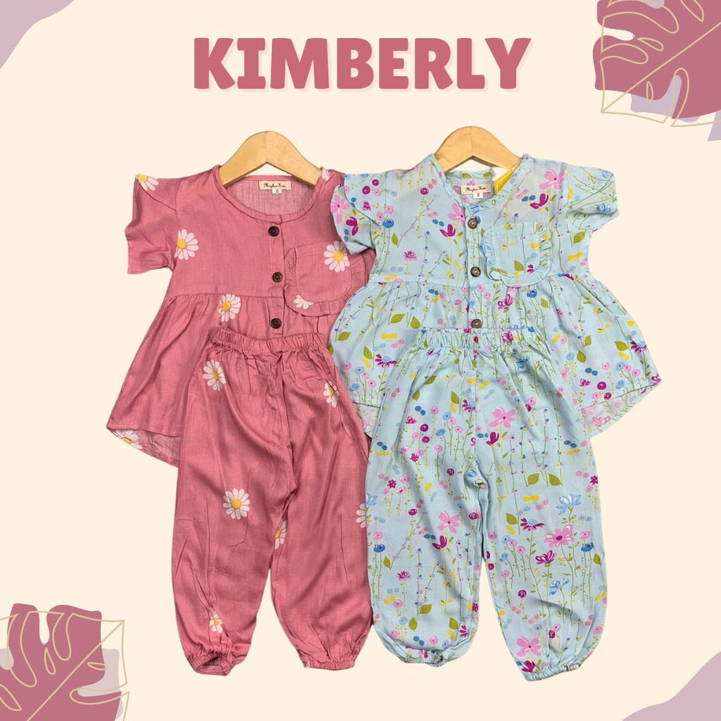 1 - 4TH SETELAN ANAK PEREMPUAN KIMBERLY ONE SET ANAK RAYON by MYBEE versi 2