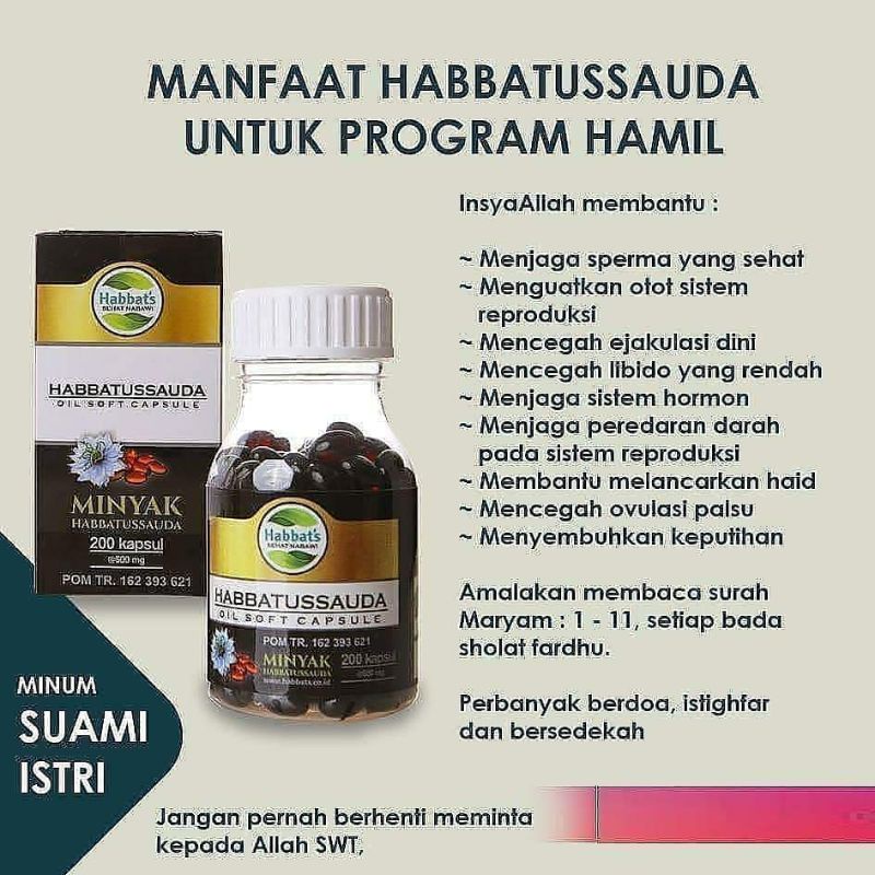 HABBATUSSAUDA OIL SOFT CAPSULE / MINYAK HABBATUSSAUDA PROMIL