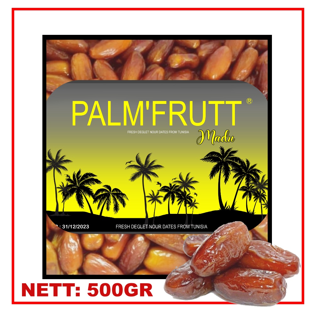 [NEW] kurma tunisia madu super  500gr /palm fruit [kemasan bok mika]