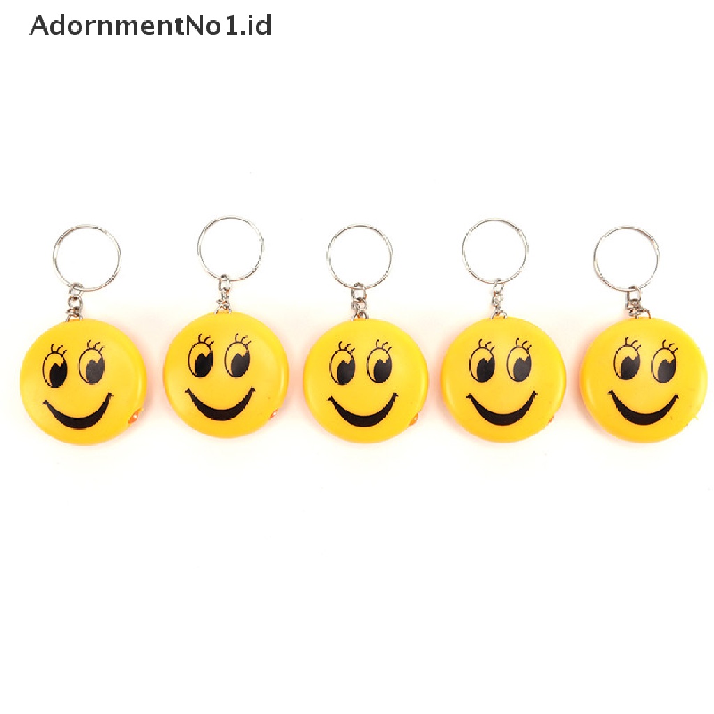 (AdornmentNo1) Gantungan Kunci Desain Kartun Emoji Dengan Lampu Senter Led + Suara Untuk Anak