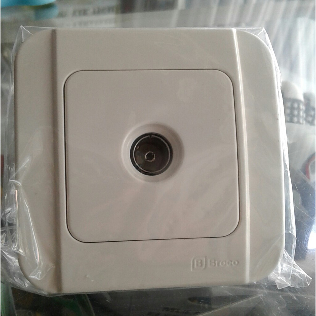 Jual Broco Galleo Stop Kontak Tv Socket Outlet Antena Tv Snow White Shopee Indonesia