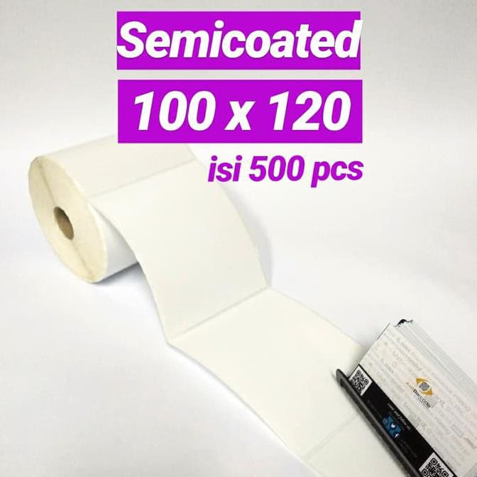 

[[BISA COD]] Label Printer Barcode Semicoated Uk 100 x 120 mm 10 x 12 cm isi 500pcs NEW Kode 365