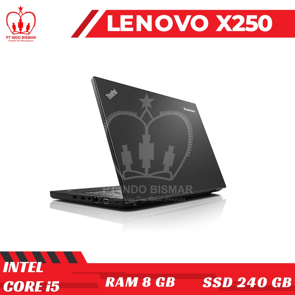 notebook lenovo thinkpad x250 intel core i5 ram 8gb ssd240gb built up