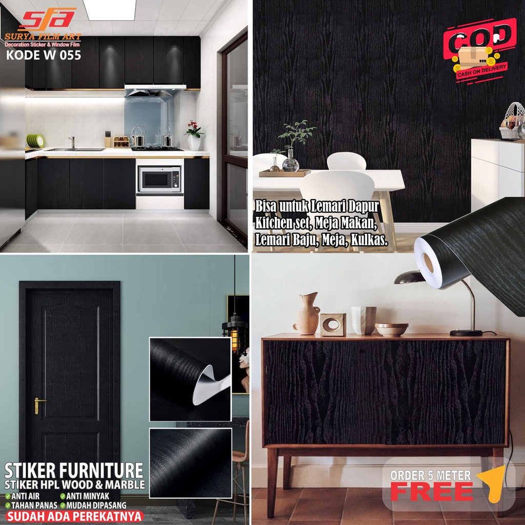 STIKER KAYU/STIKER KACA/STIKER DINDING/STIKER MOTIF KAYU