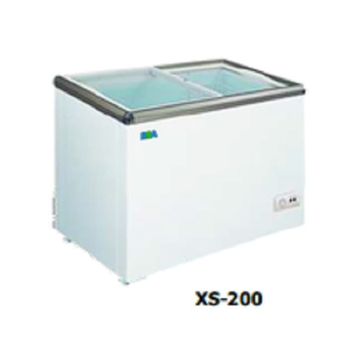 SLIDING FLAT GLASS FREEZER XS-200 RSA