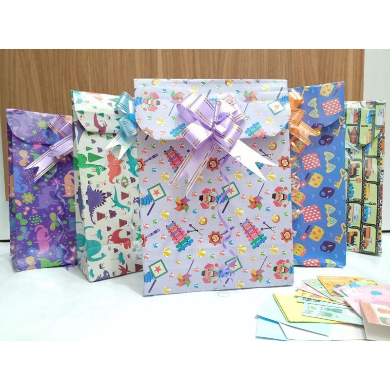 BUNGKUS KADO LUCU | KERTAS KADO + PITA| KARTU UCAPAN