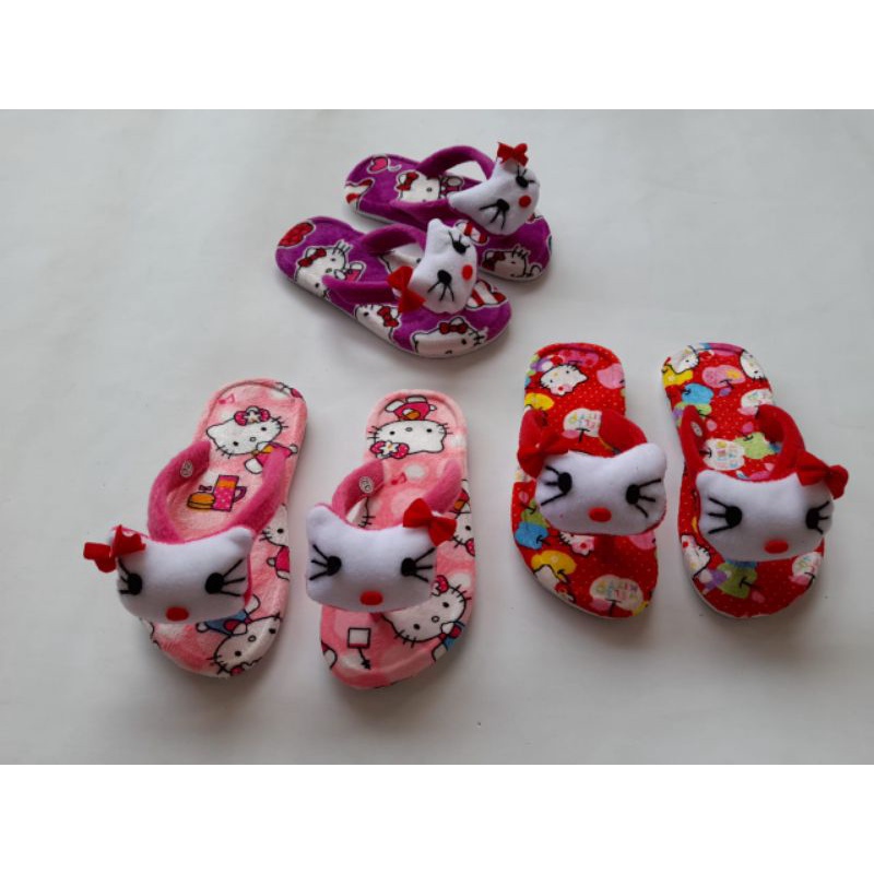 SANDAL JEPIT ANAK PEREMPUAN BONEKA HELO KITY TERMURAH