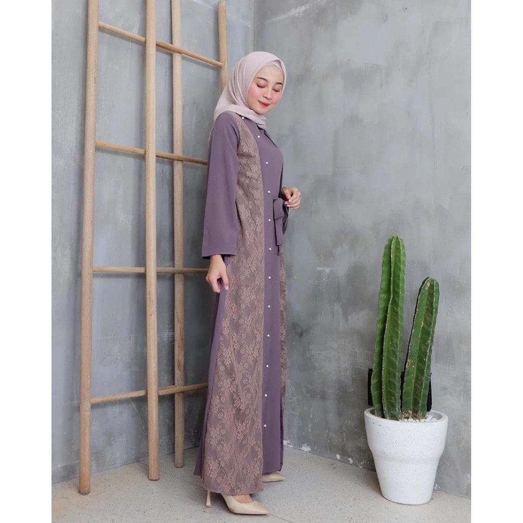 ADEERA CASUAL DRESS WANITA / DRESS BRUKAT / DRESS KEKINIAN