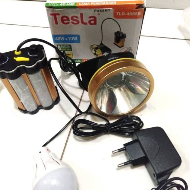 Senter Kepala Tesla 40 Wat Power Aki