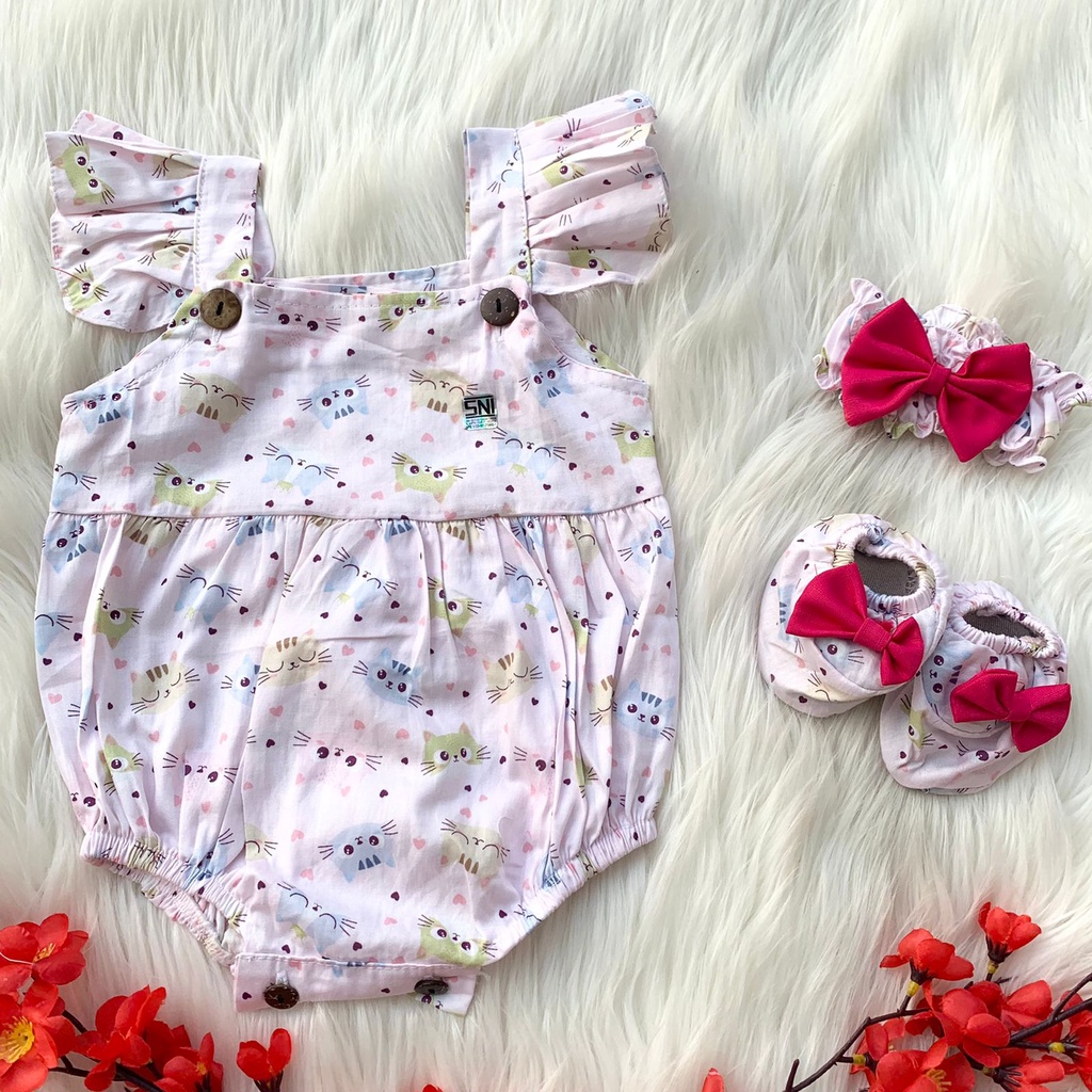 Baju jumper lembut bandana sepatu lucu fashion anak bayi perempuan cewek murah -sar