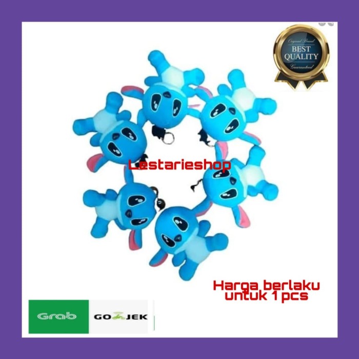 Unik Gantungan kunci boneka/gantungan boneka/gantungan kunci/boneka stitch Berkualitas
