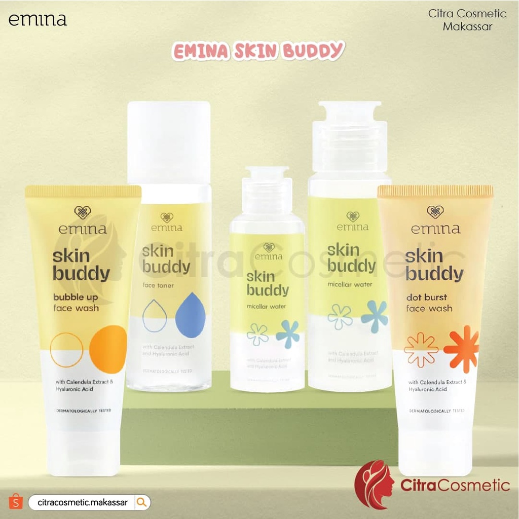 Emina Skin Buddy Series | Micellar Water | Face Wash | Face Toner