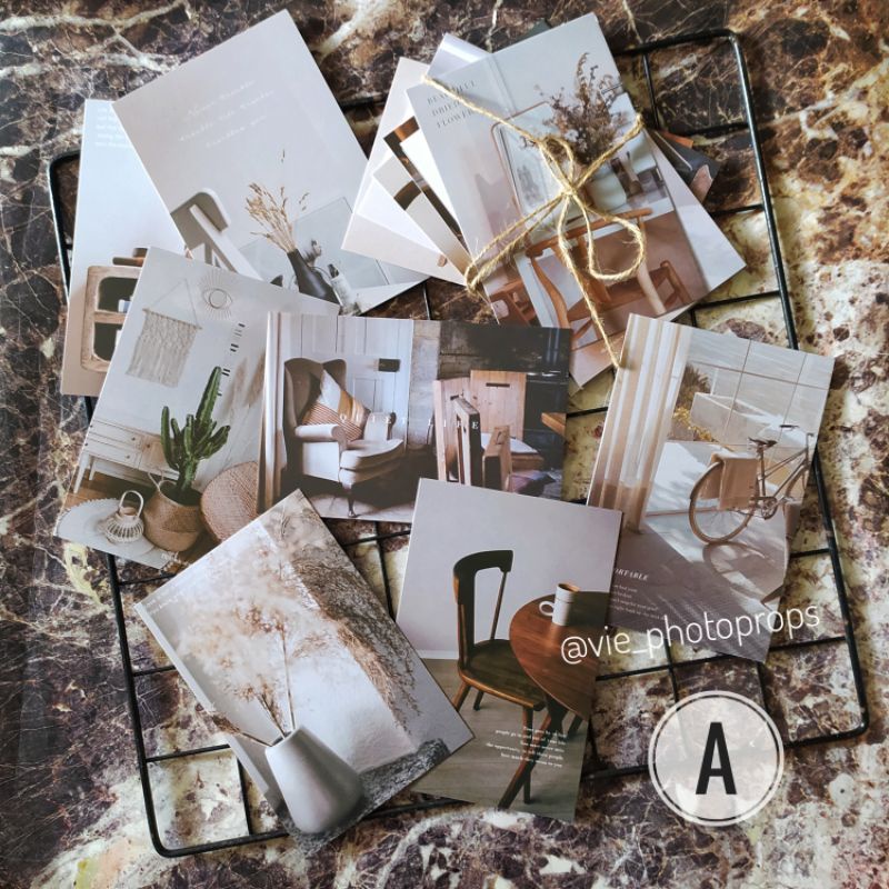 FLAT LAY CARDS A ( 1 SET ISI 5 PCS ) / Props Foto / properti fotografi/ hiasan dinding