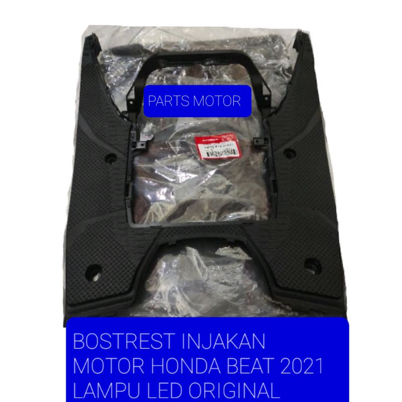 BOSTRES ATAS INJAKAN MOTOR HONDA BEAT 2021 LAMPU LED
