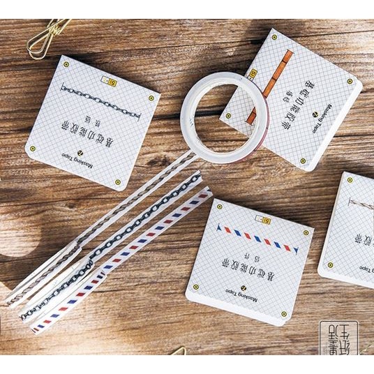 

Japanese Washi Tape - Planner Deco Tape Series (0,5cmx7m)