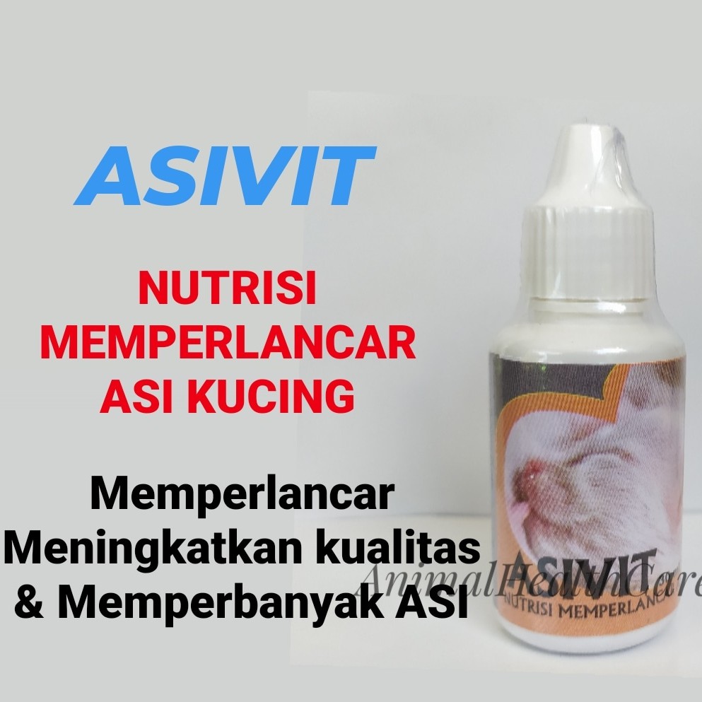 Asivit Cat - Nutrisi Memperlancar Asi Kucing Perbanyak Susu Kucing 30ML