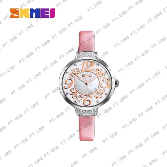 Jam Tangan Pria Analog SKMEI 9160 Pink Water Resistant 30M