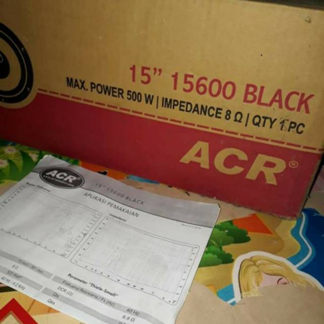 Speaker 15 Inch ACR 15600 Black - Speaker ACR 15 Inch 15600 Hitam
