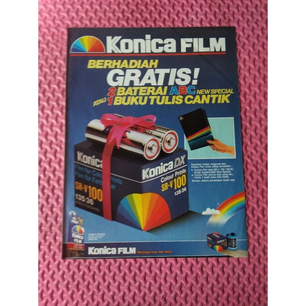 Iklan Jadul Konica Film Copotan Majalah lawas