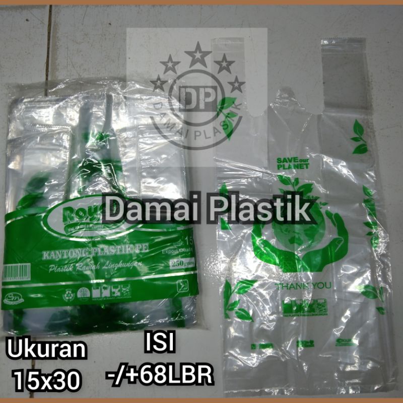 Kantong Plastik Kresek PE Royal ukuran 15 Delman Transparan Bening PEX UK 15x30