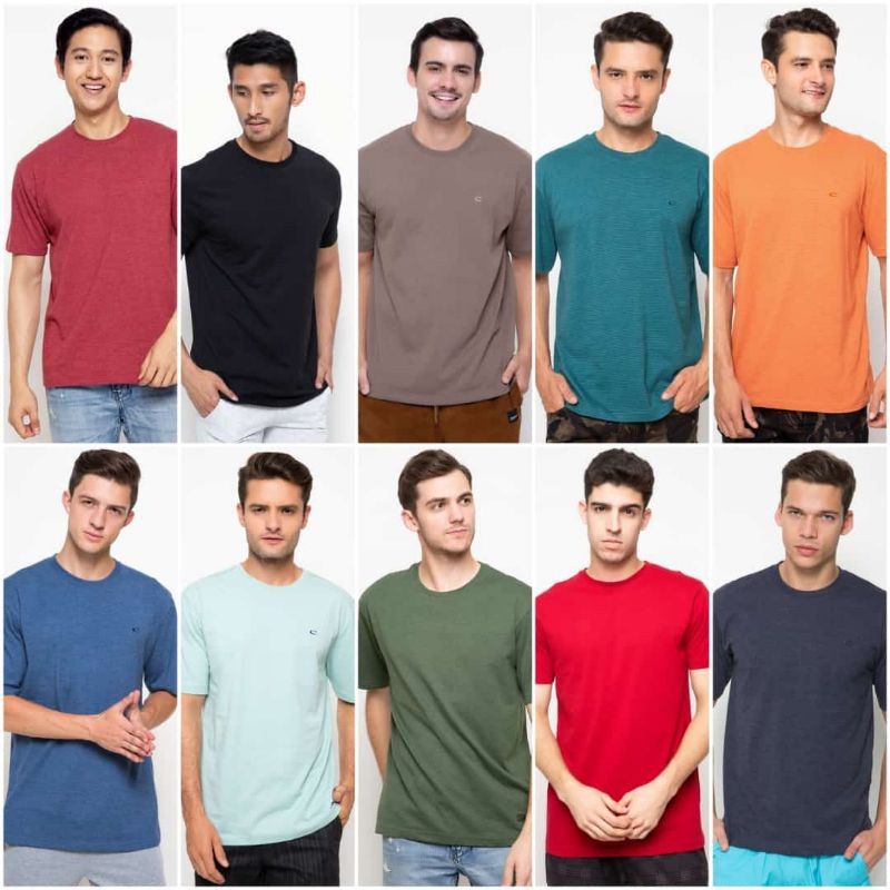 Kaos T shirt pria Cole brand Matahari dept store hijau army - S