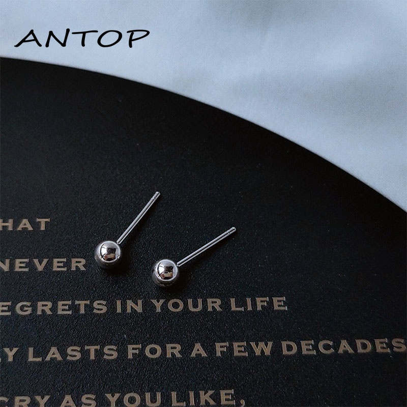 Korea Baru Anting Bola Bundar Liontin Kepribadian Butik Fashion ANTOP