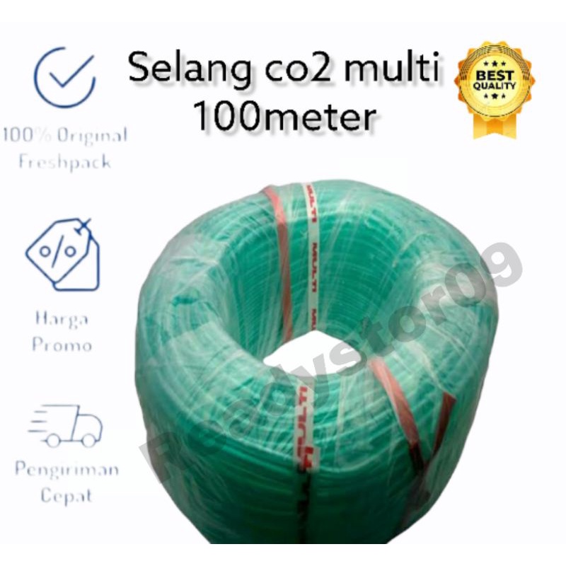 selang CO2 hijau 4 mm 1 roll