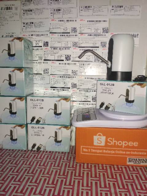 Makassar V100 pompa air galon elektrik otomatis bisa di cas ulang USB Automatic water dispenser