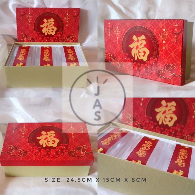 

[COD] kotak kue 24,5x15x8 hardbox / hand made / edisi chinese new year imlek [COD]