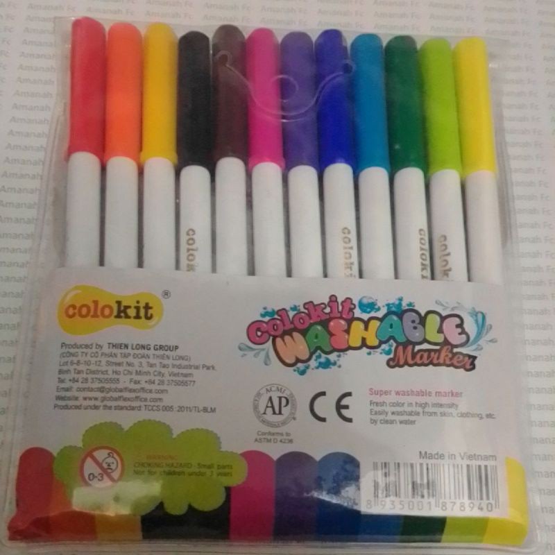 

Spidol Colokit 12 warna